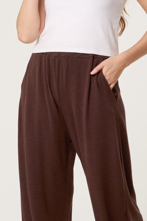 Wide Leg Knit Trousers