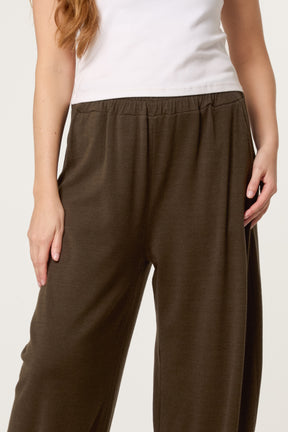 Wide Leg Knit Trousers