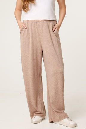 Wide Leg Knit Trousers