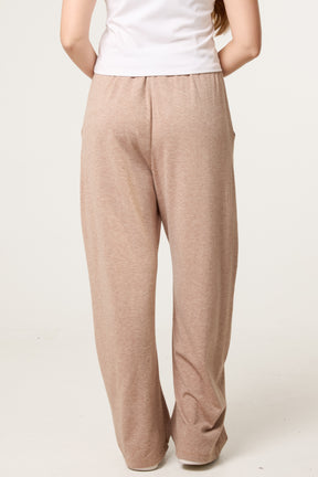 Wide Leg Knit Trousers