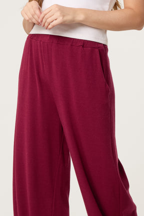 Wide Leg Knit Trousers