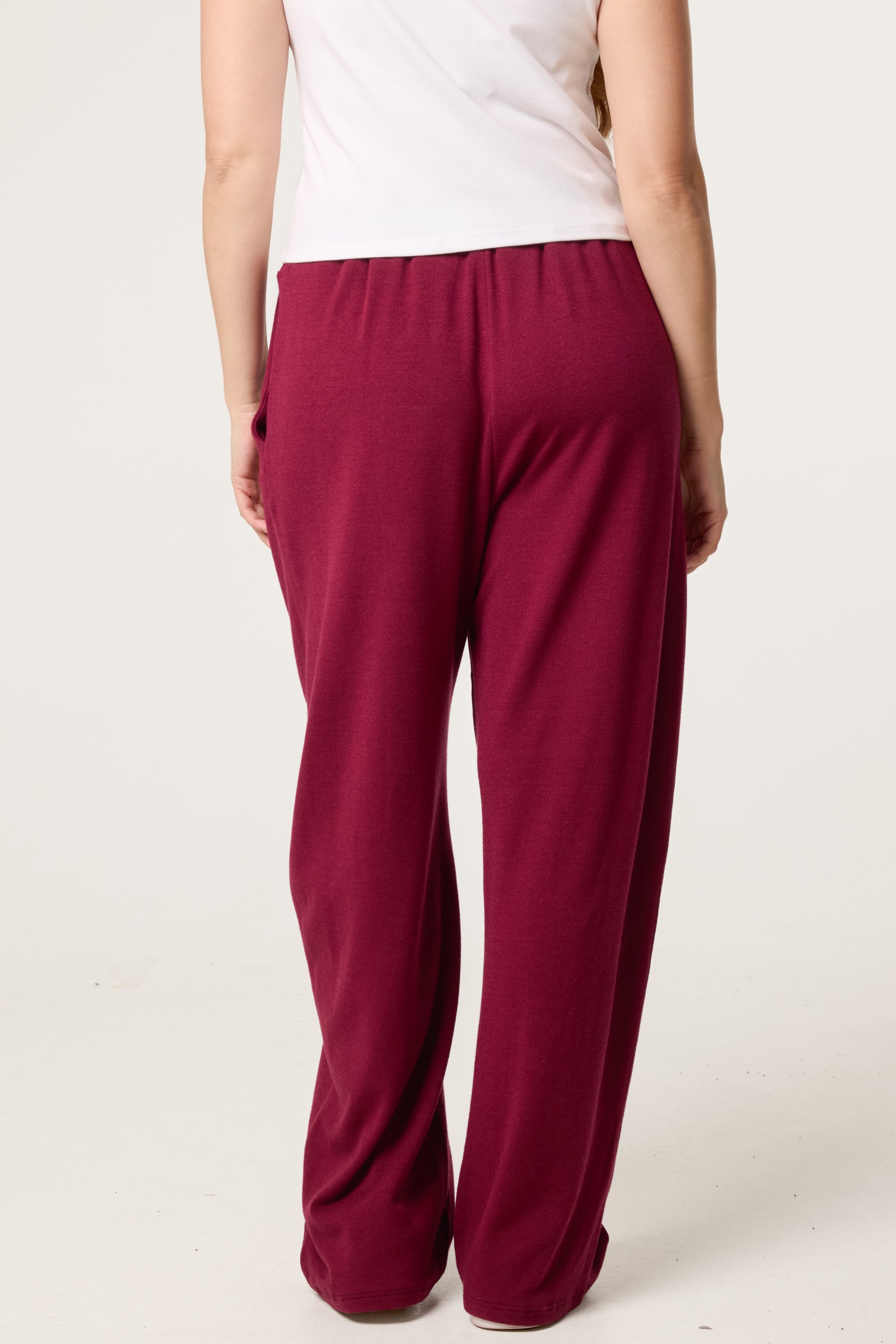 Wide Leg Knit Trousers