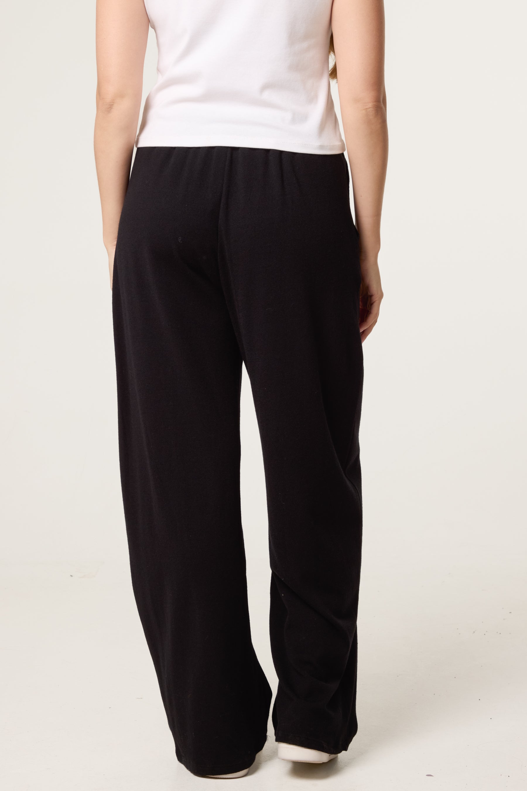 Wide Leg Knit Trousers