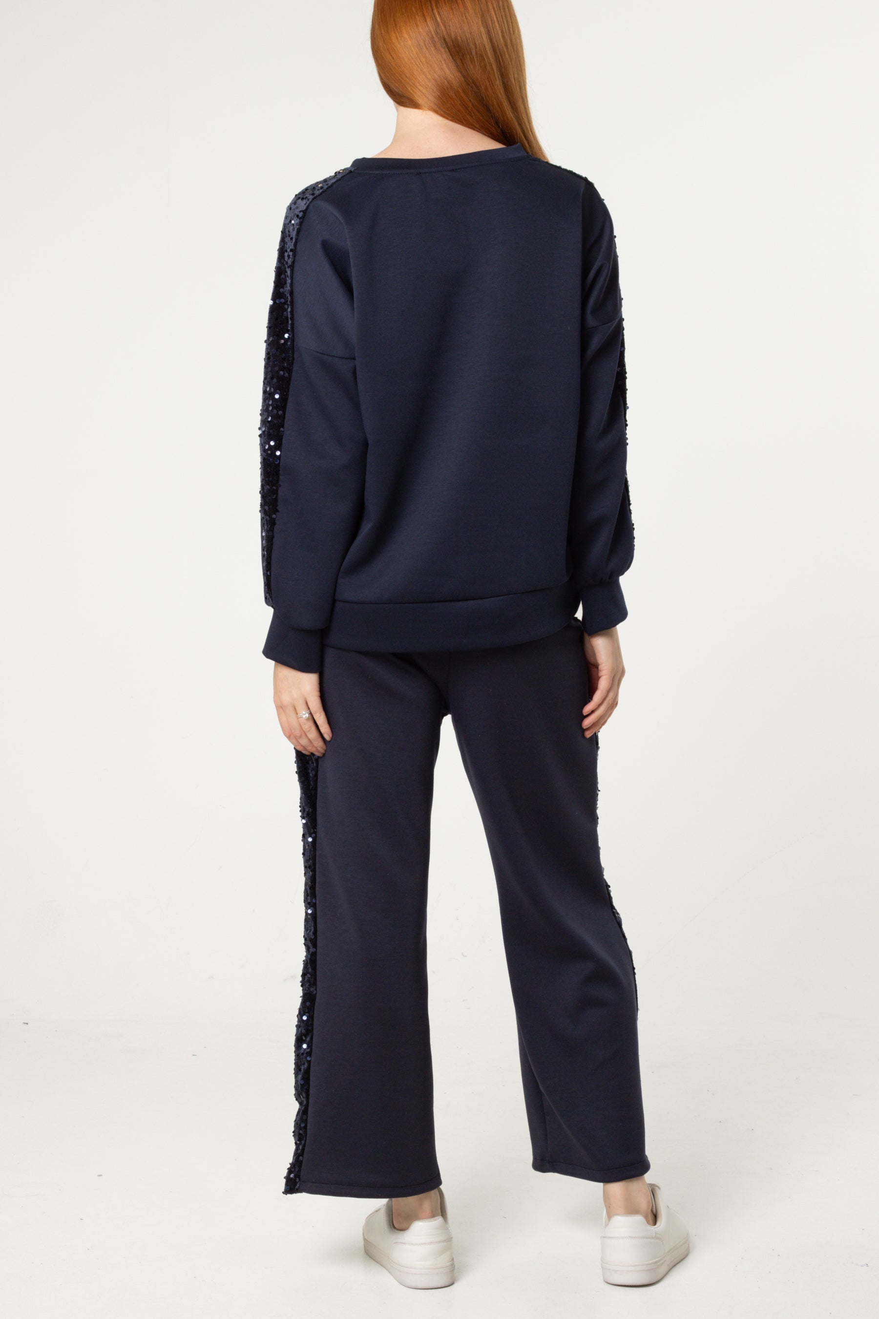 Sequin Stripe Jumper & Jogger Set
