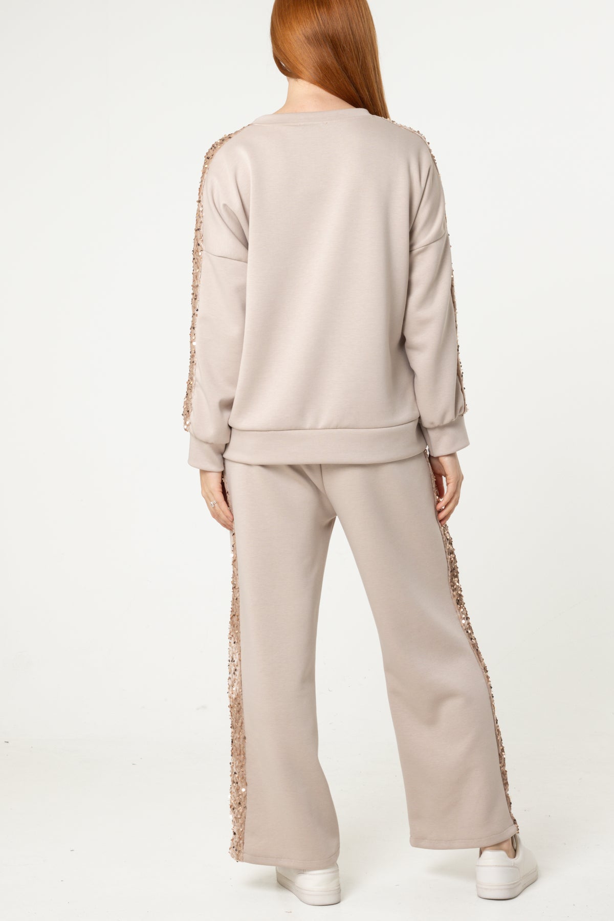 Sequin Stripe Jumper & Jogger Set