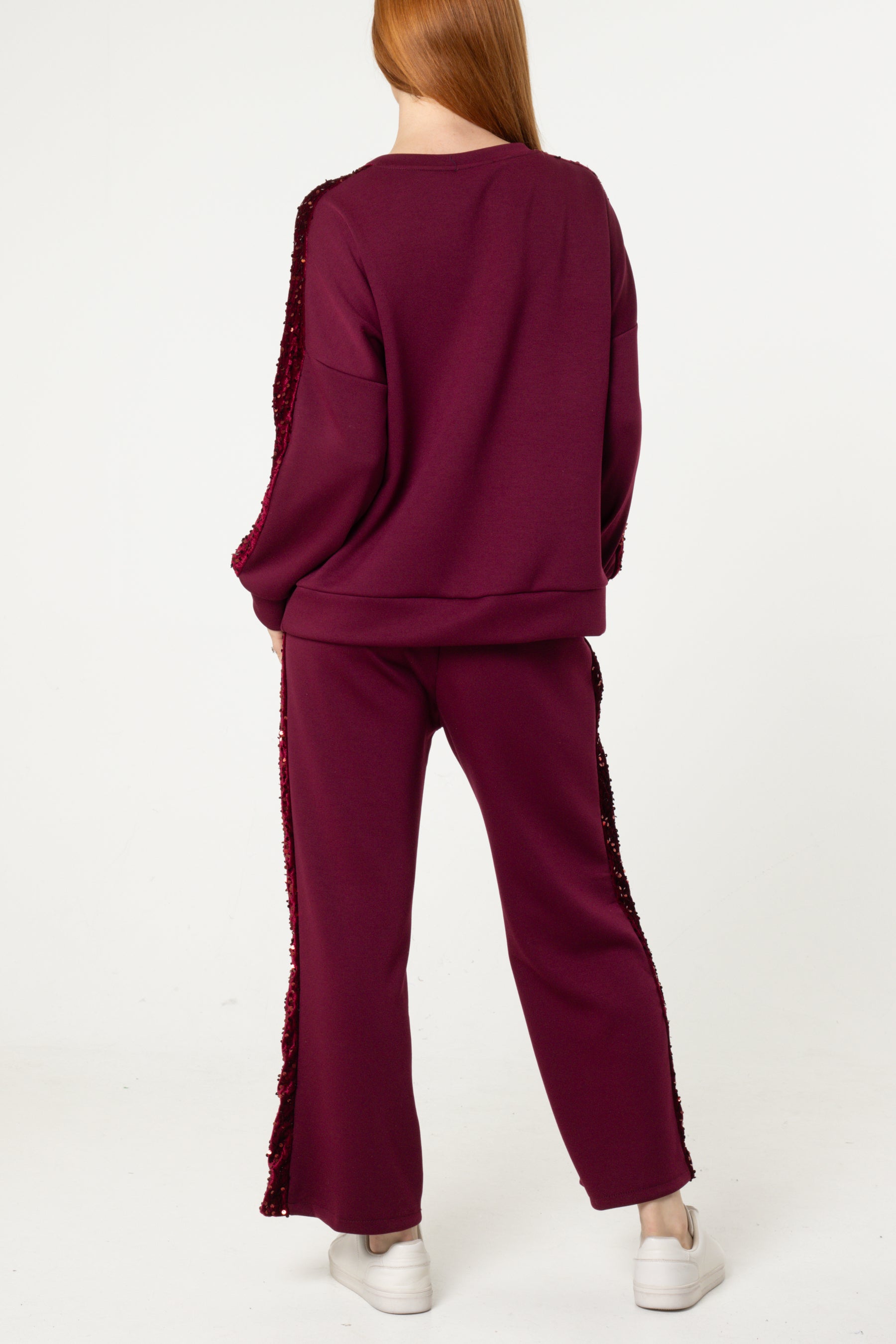 Sequin Stripe Jumper & Jogger Set
