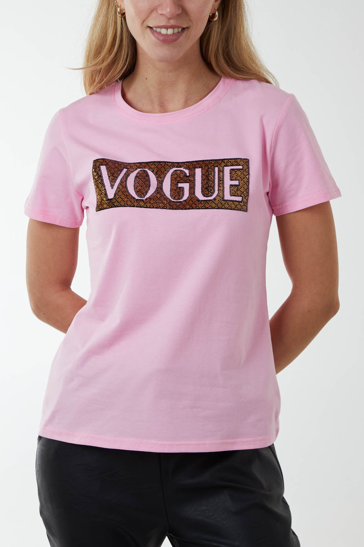 Beaded 'Vogue' T-Shirt