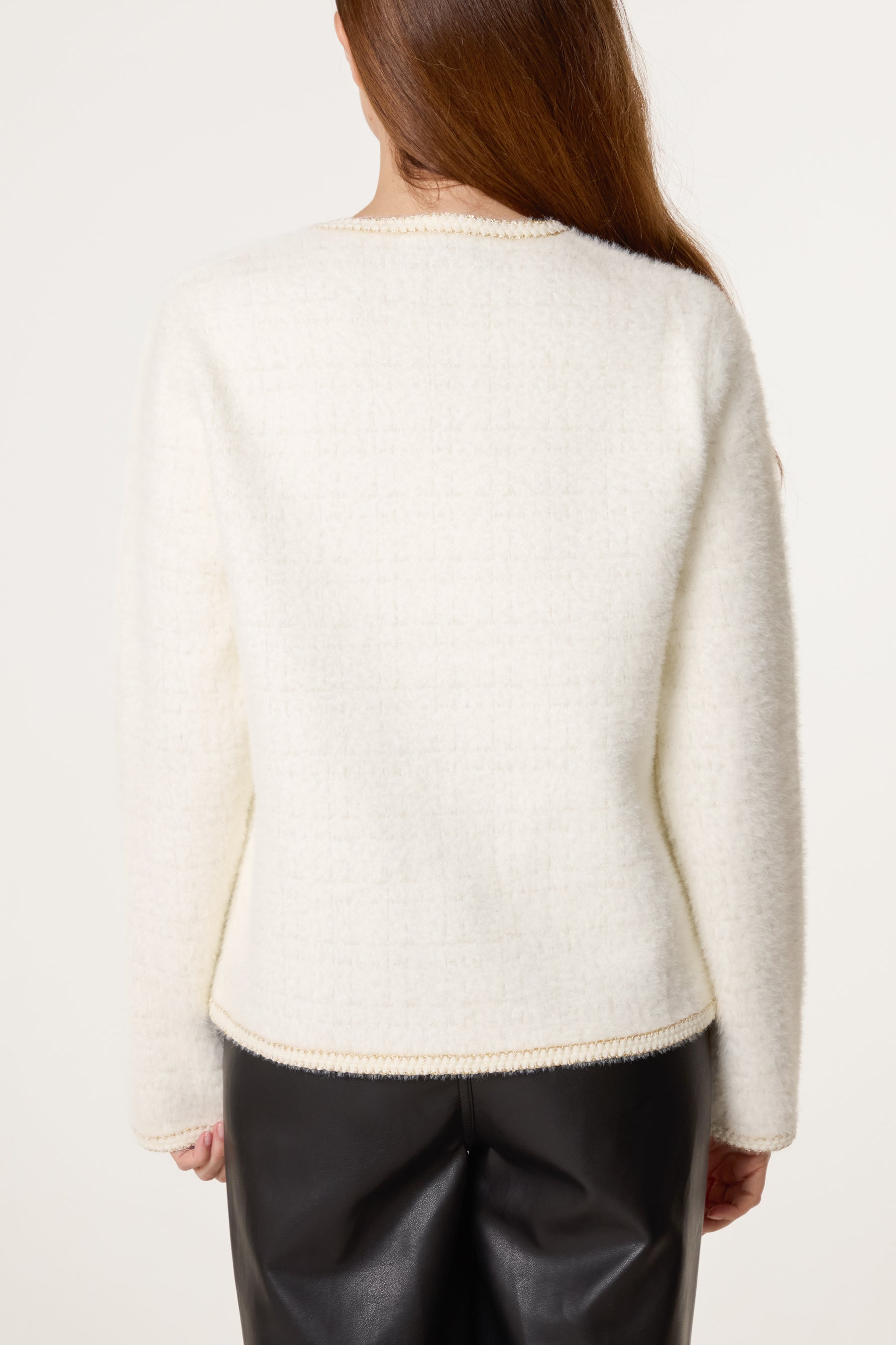 Pearl Button Knit Pocket Cardigan