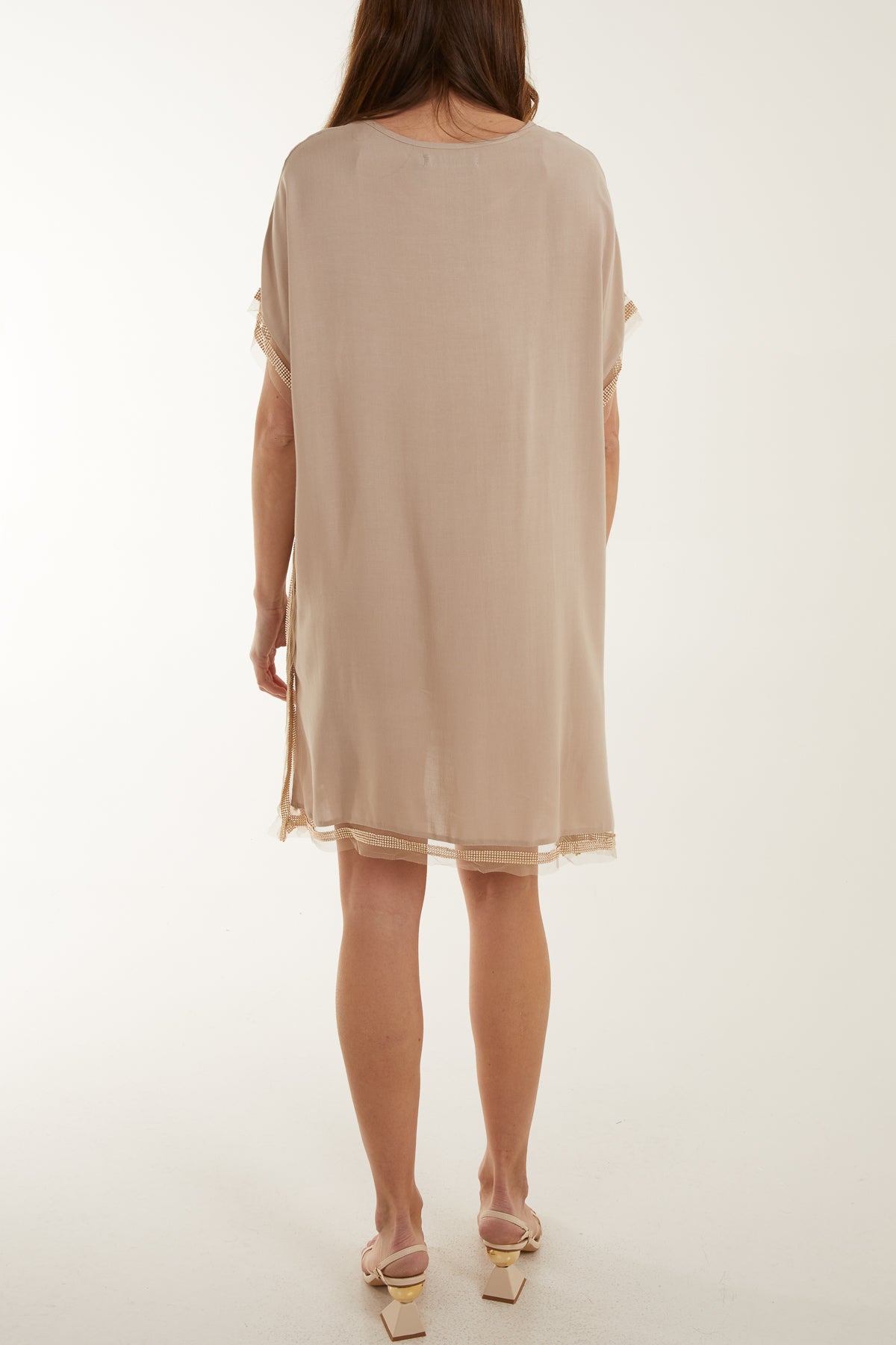 Embellished Hem Tunic Dress