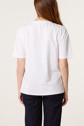 Embellished Bride & Champagne T-Shirt