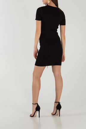 Zip Detail Bodycon Dress