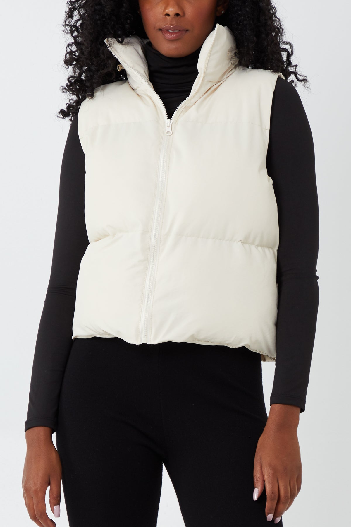 Cropped Padded Gilet