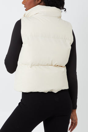 Cropped Padded Gilet