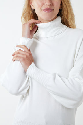 Roll Neck Batwing Jumper