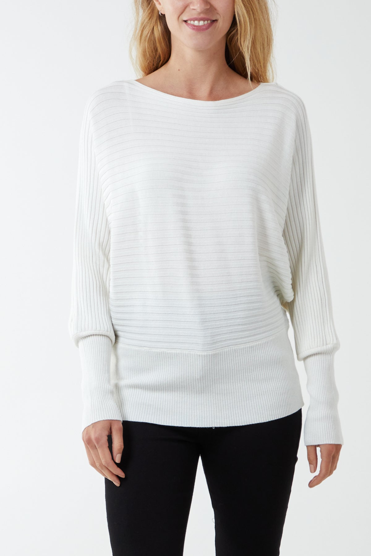 Bishop Sleeve Ribbed Top