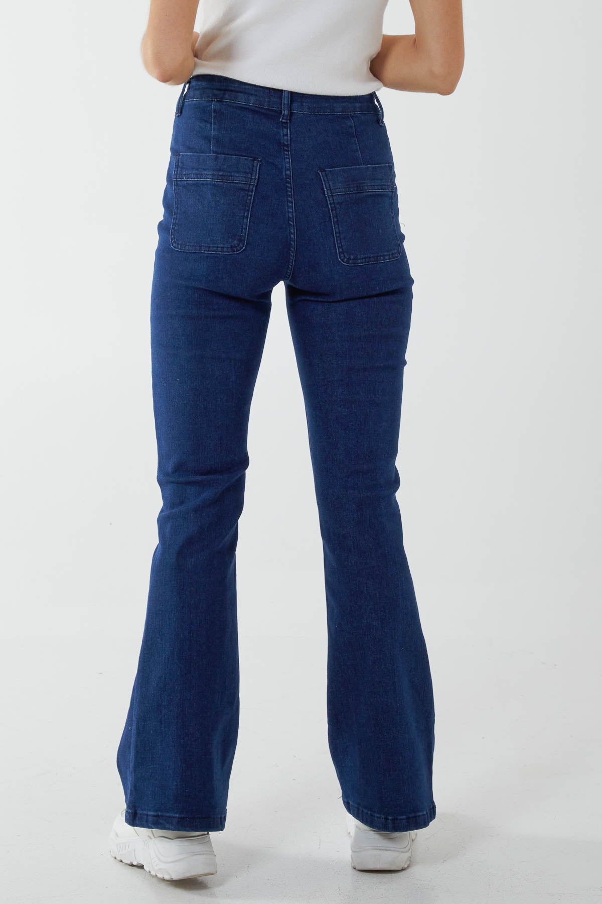 Double Pocket Flared Jeans