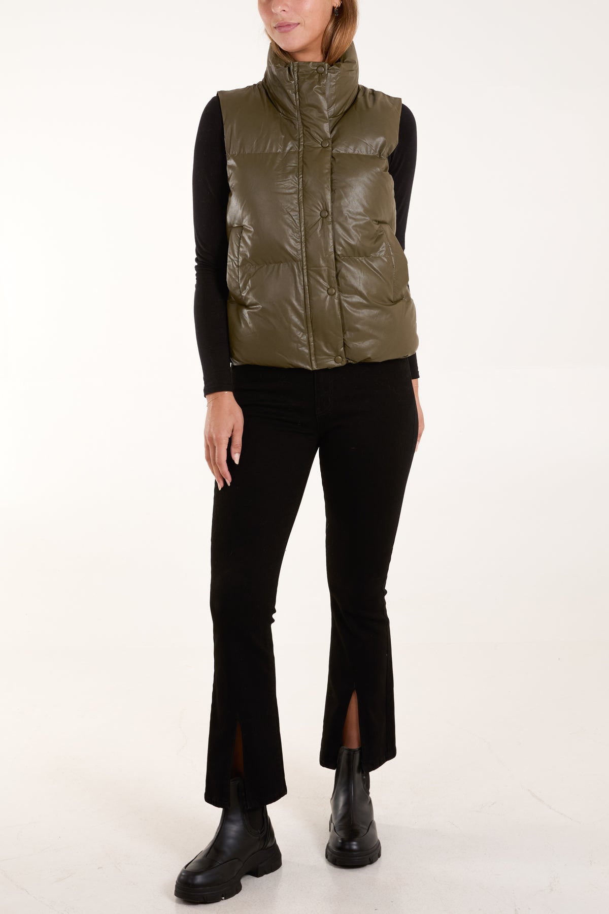 Button Up Puffer Gilet