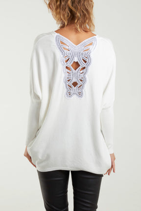 Diamante Butterfly Back Jumper