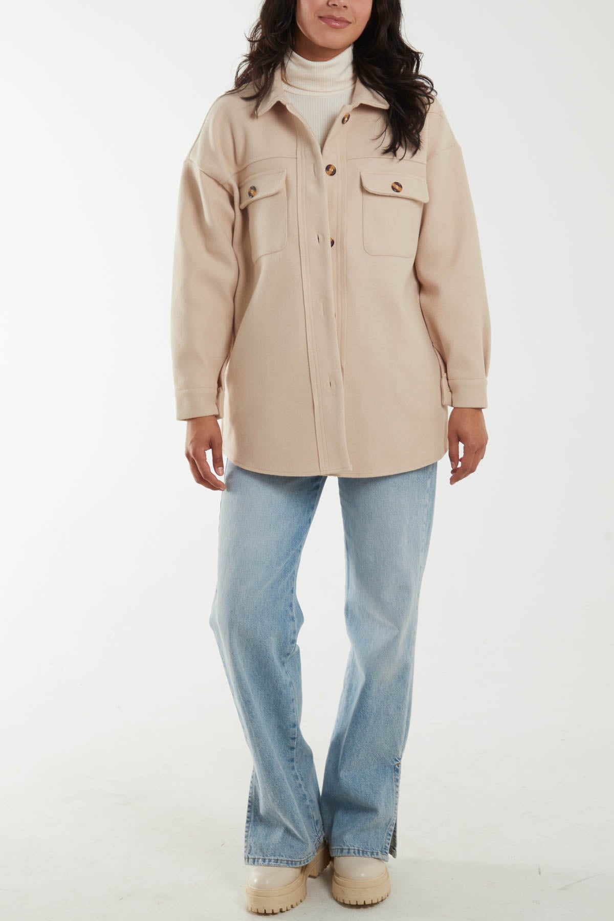 Button Up Oversized Shacket