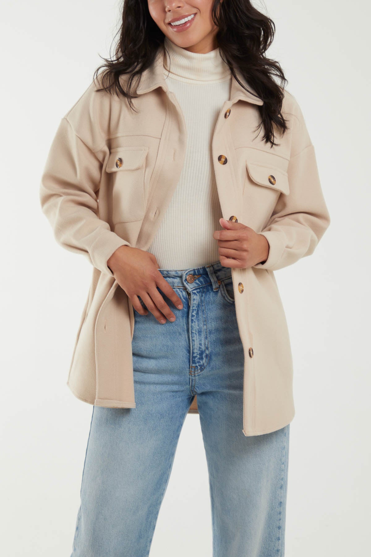 Button Up Oversized Shacket
