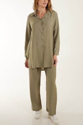 Lightweight Shirt & Wide Leg Trouser Co-Ords