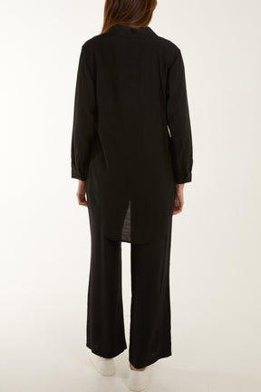 Lightweight Shirt & Wide Leg Trouser Co-Ords