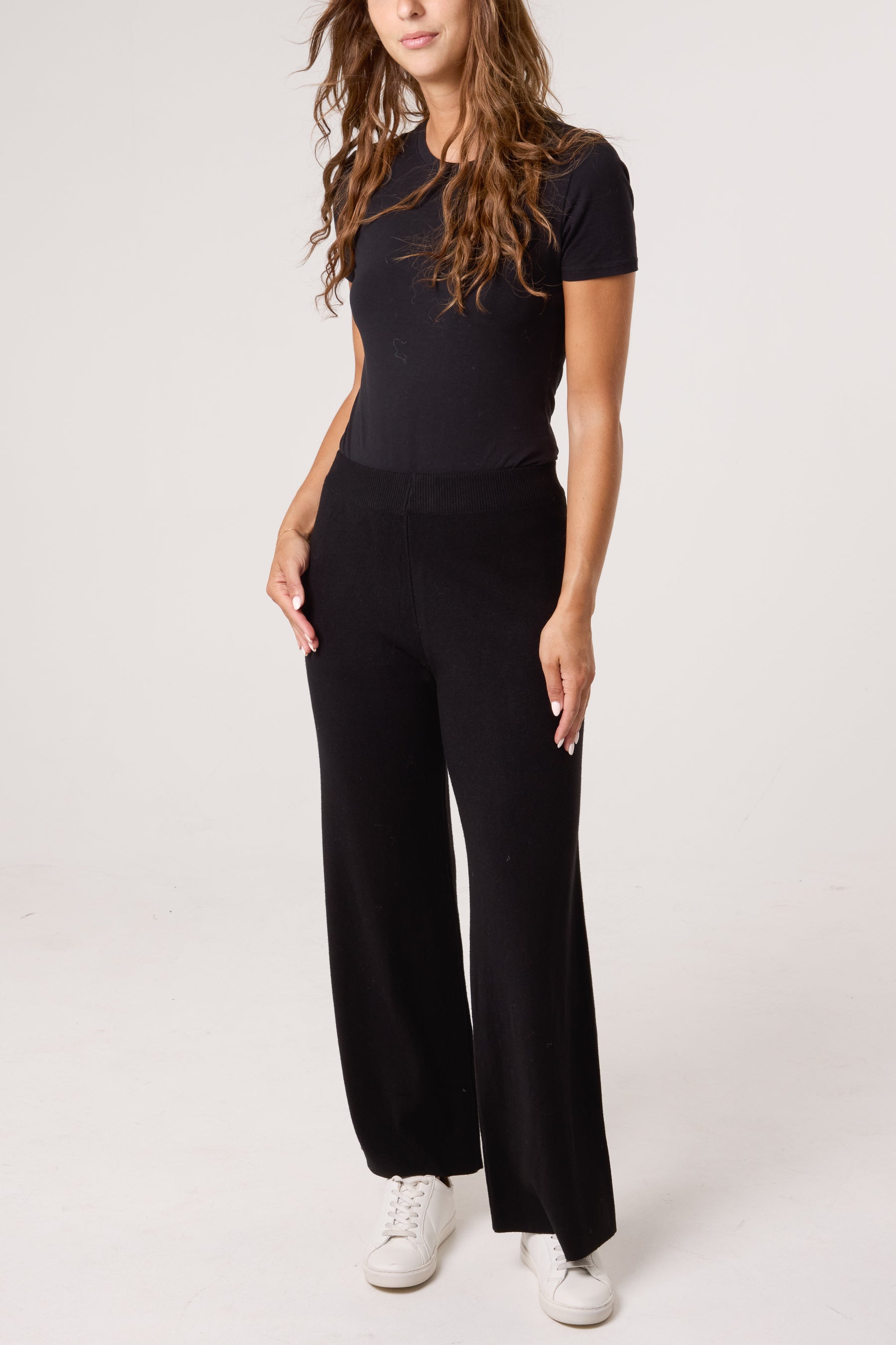 Knitted Wide Leg Trouser