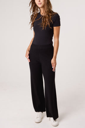Knitted Wide Leg Trouser