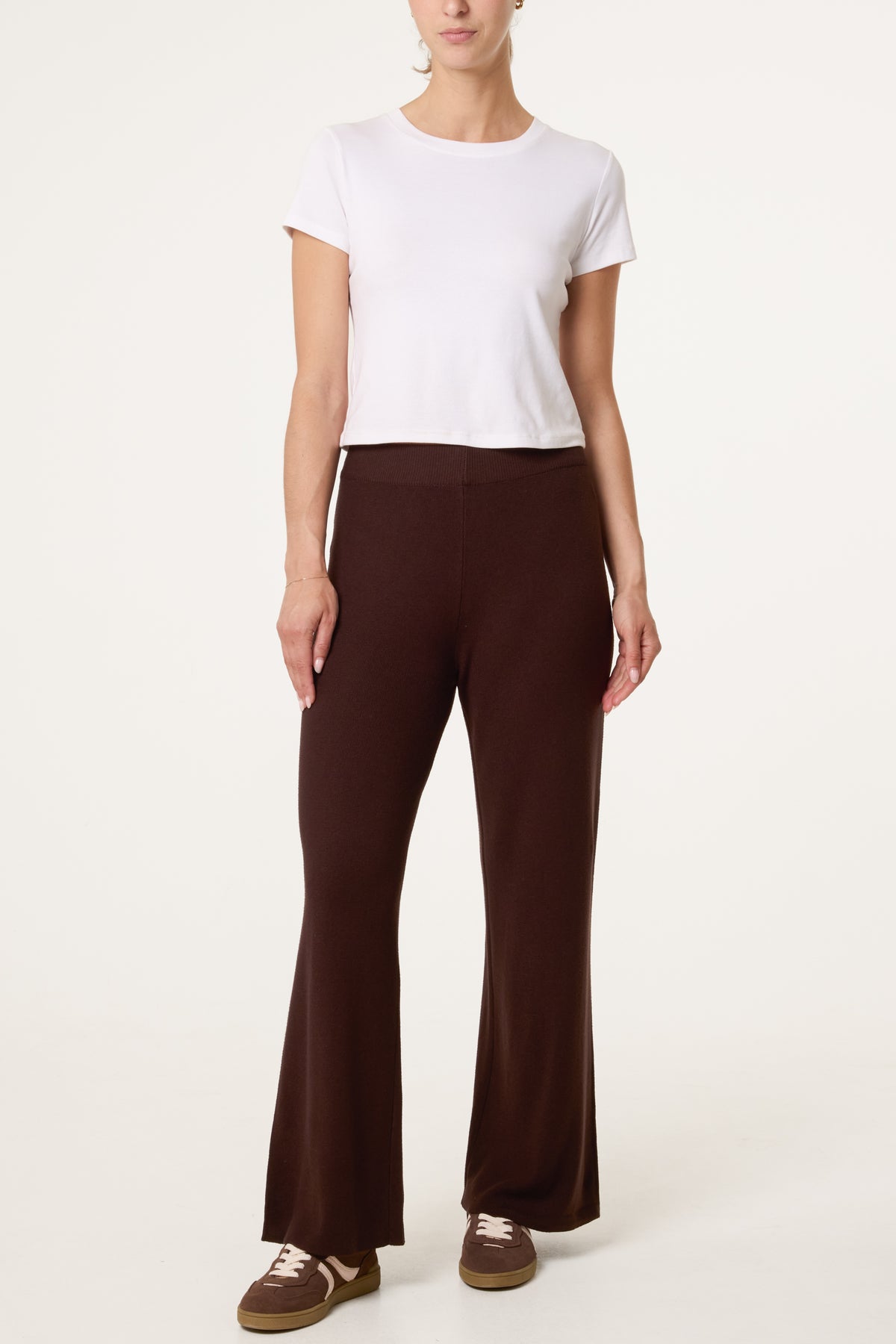Knitted Wide Leg Trouser