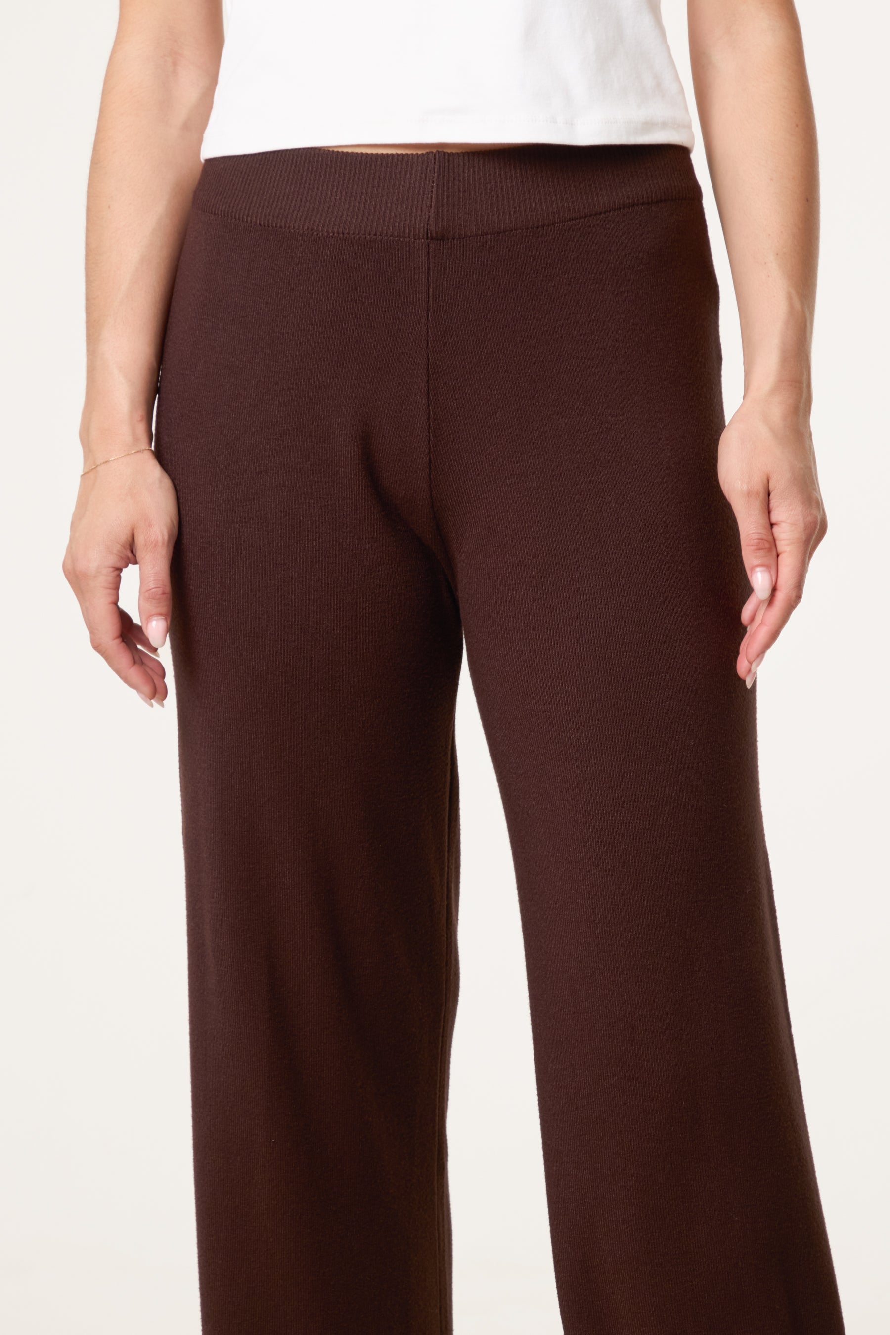 Knitted Wide Leg Trouser