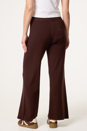 Knitted Wide Leg Trouser