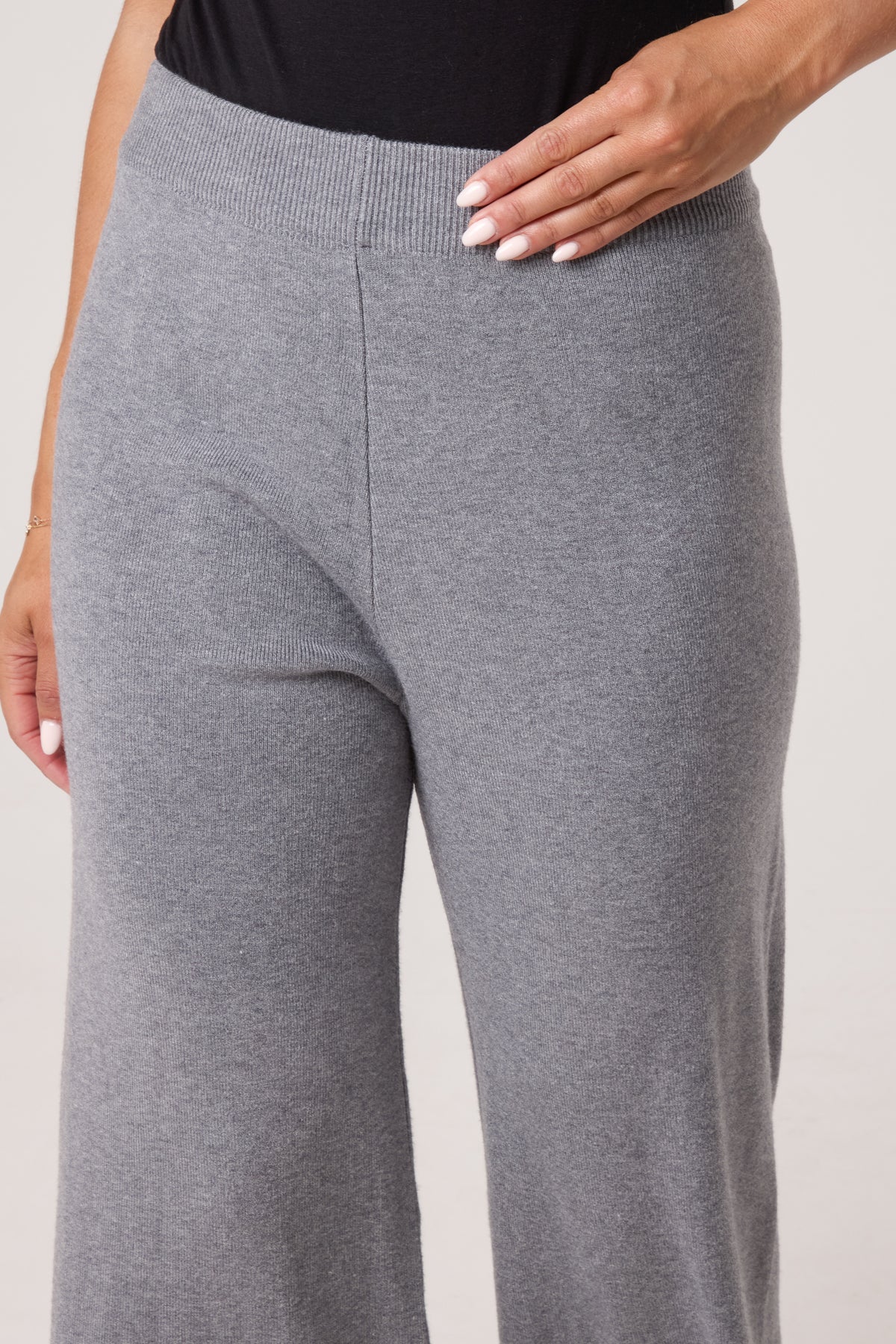 Knitted Wide Leg Trouser