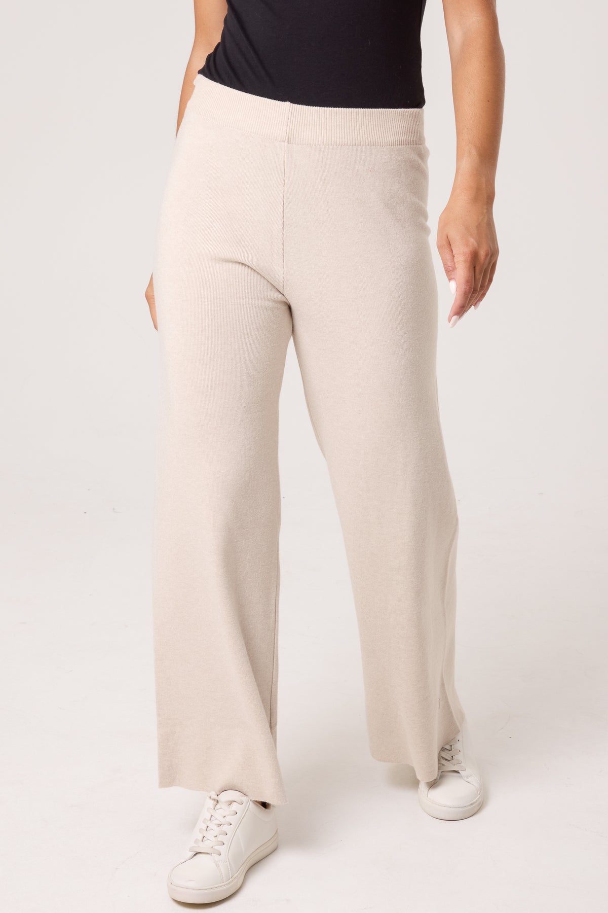 Knitted Wide Leg Trouser
