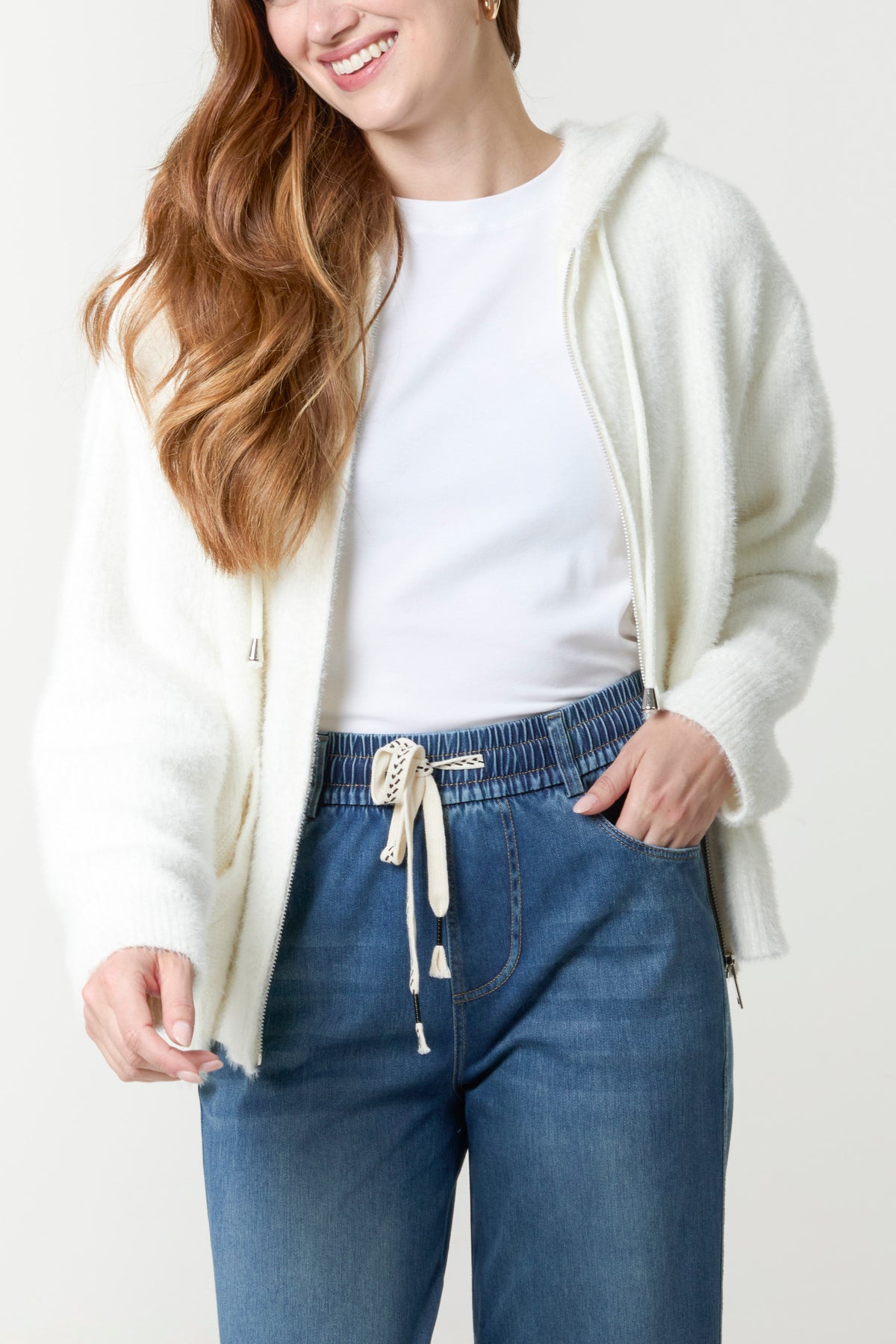 Zip Up Cosy Hoodie (New Colours Available)