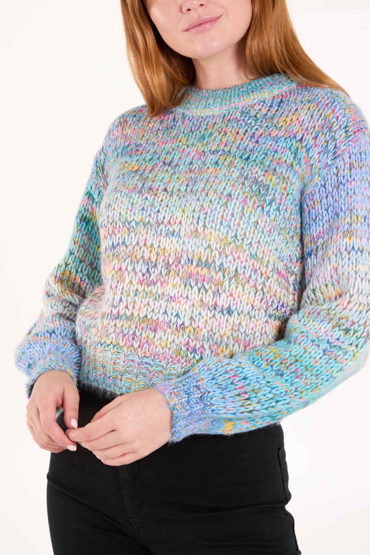 Ombre Soft Knit Cropped Jumper