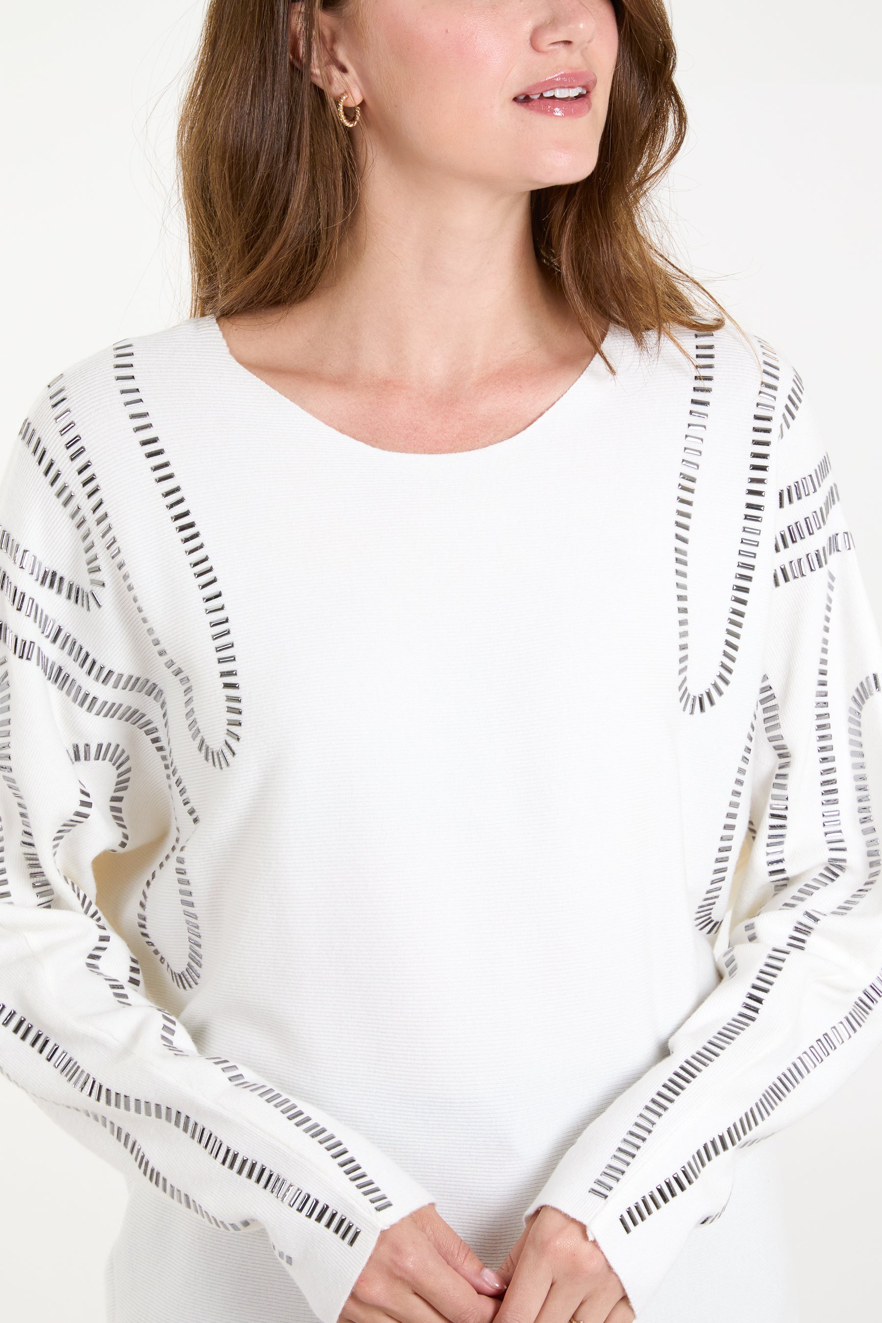 Embellished Shoulder Jumper