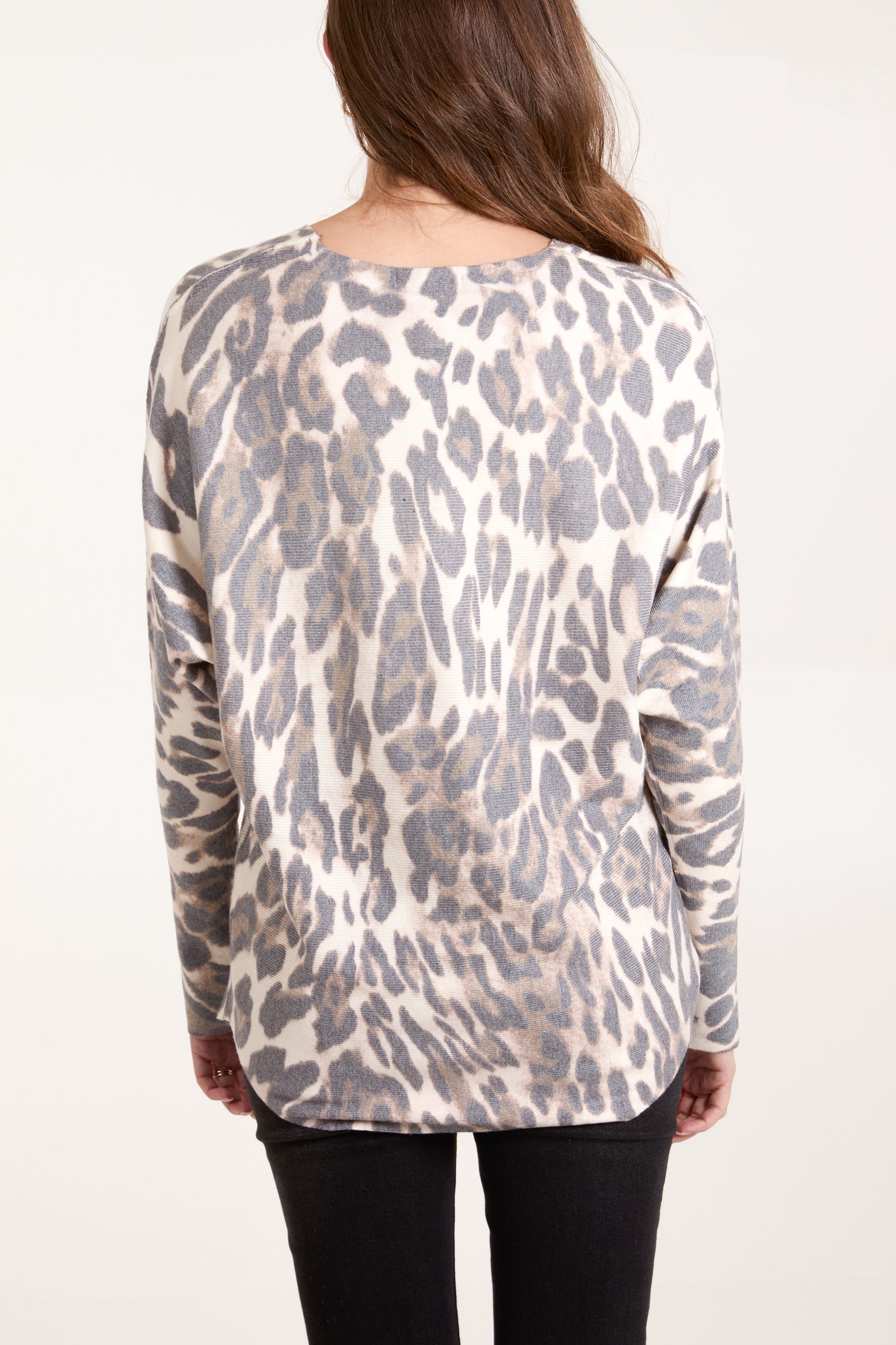 Leopard Fine Knit Jumper