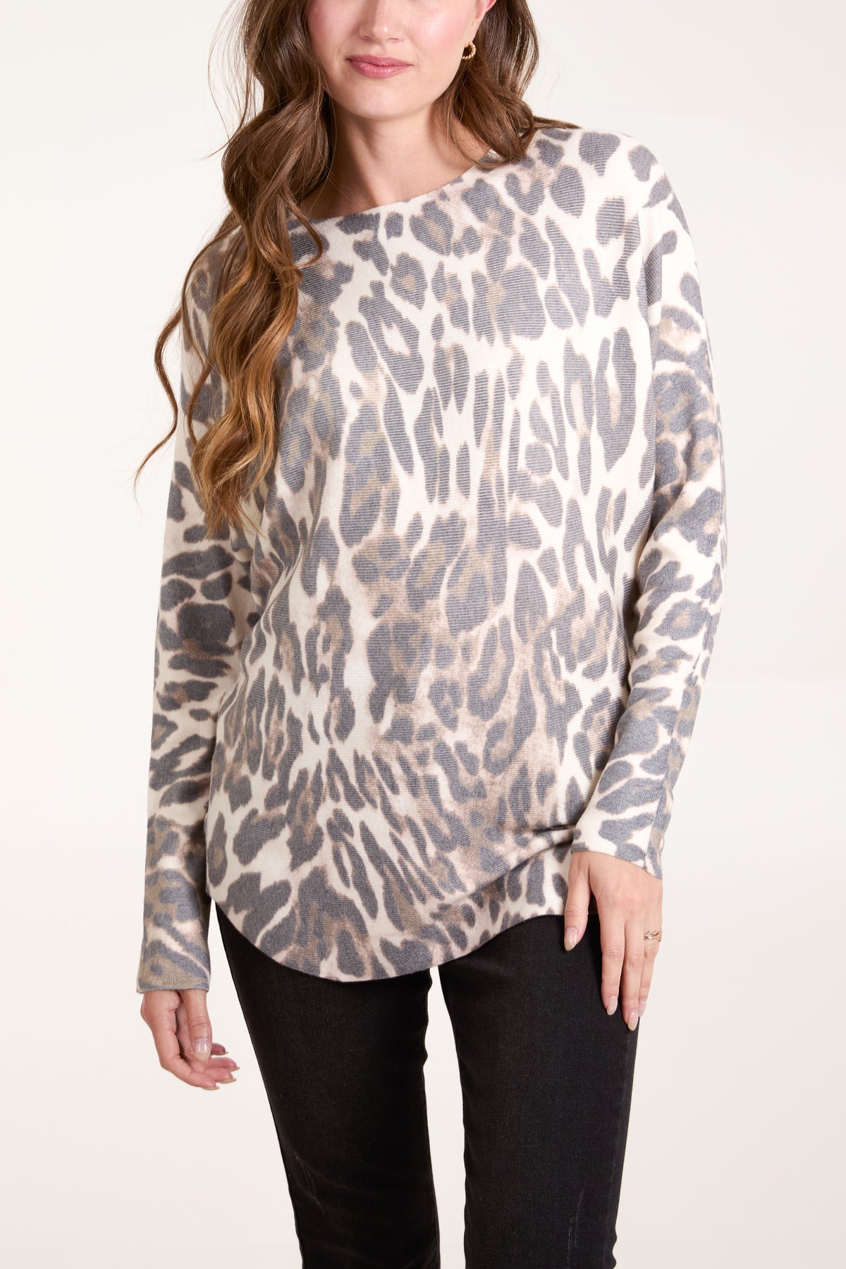 Leopard Fine Knit Jumper