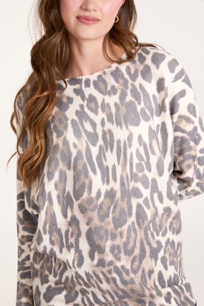 Leopard Fine Knit Jumper