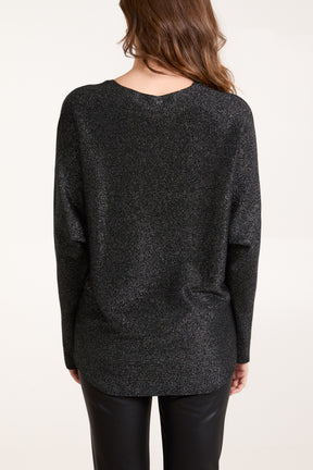 Fine Knit Glitter Jumper