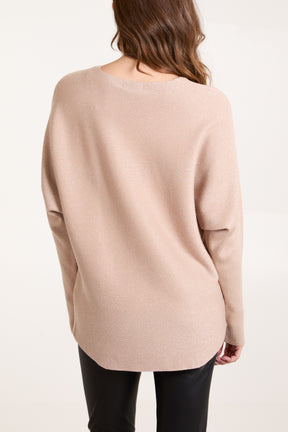 Fine Knit Glitter Jumper