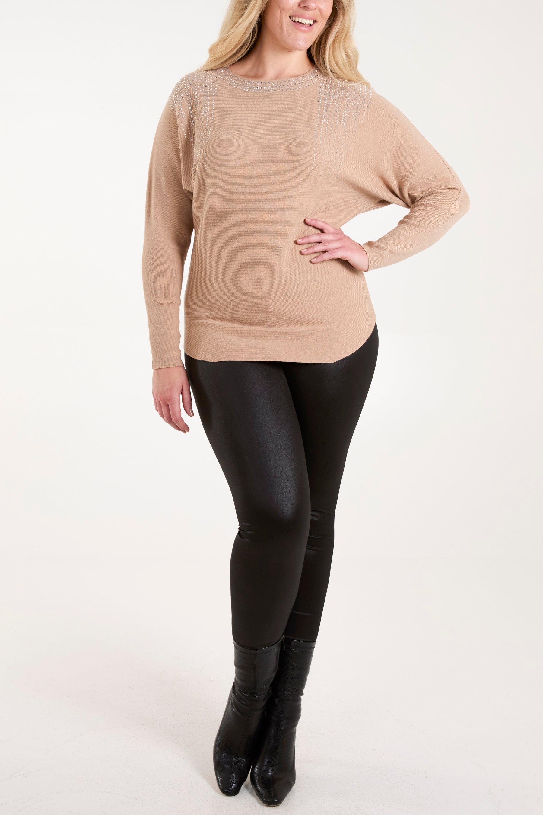 Diamante Fine Knit Jumper