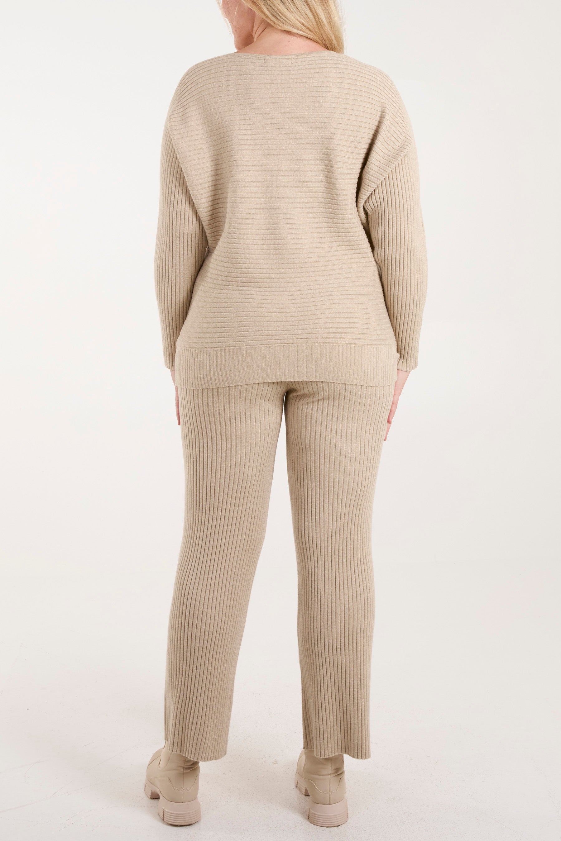 Ribbed Knit Jumper & Trouser Co-Ord