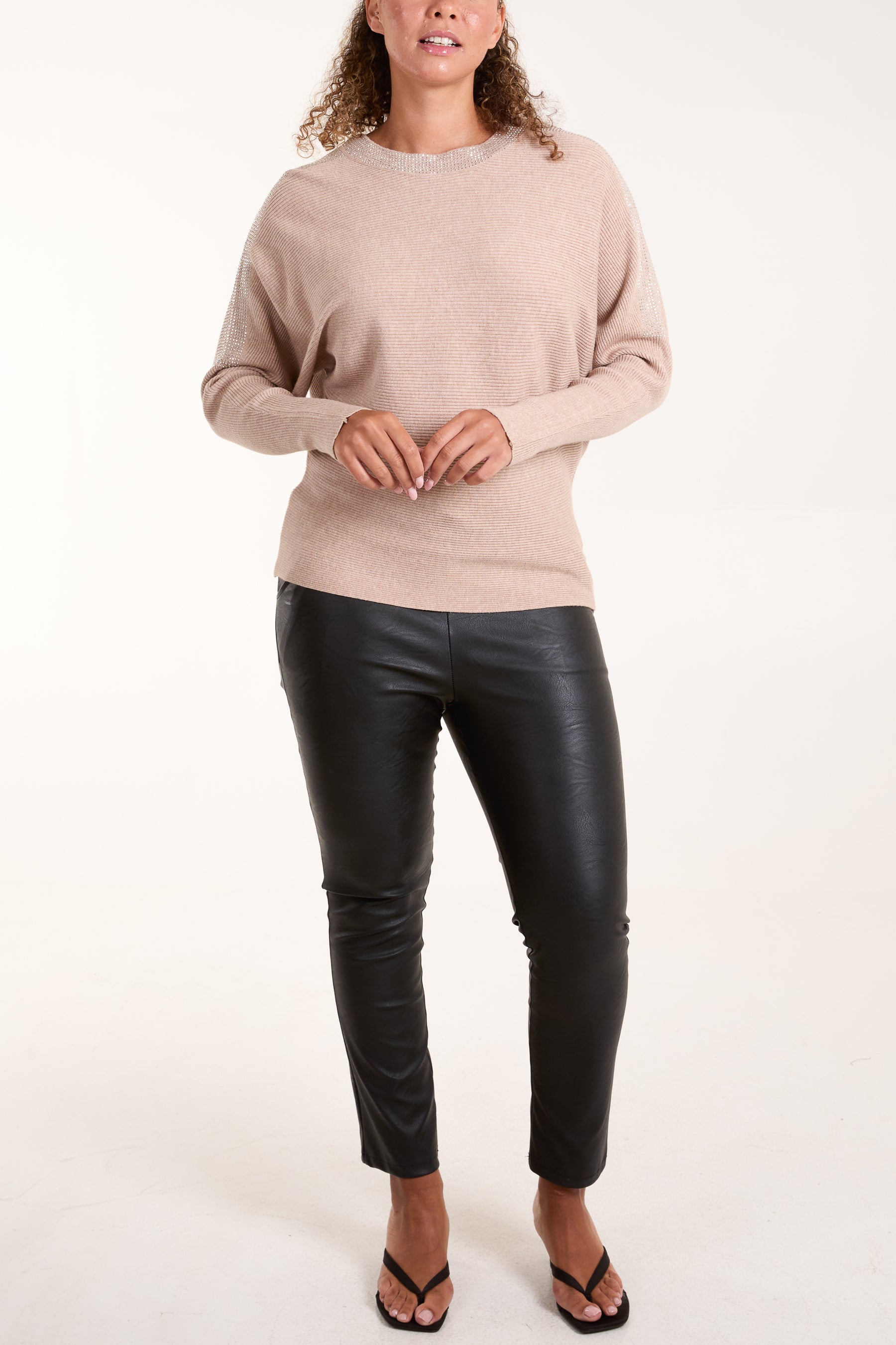 Diamante Neckline Jumper