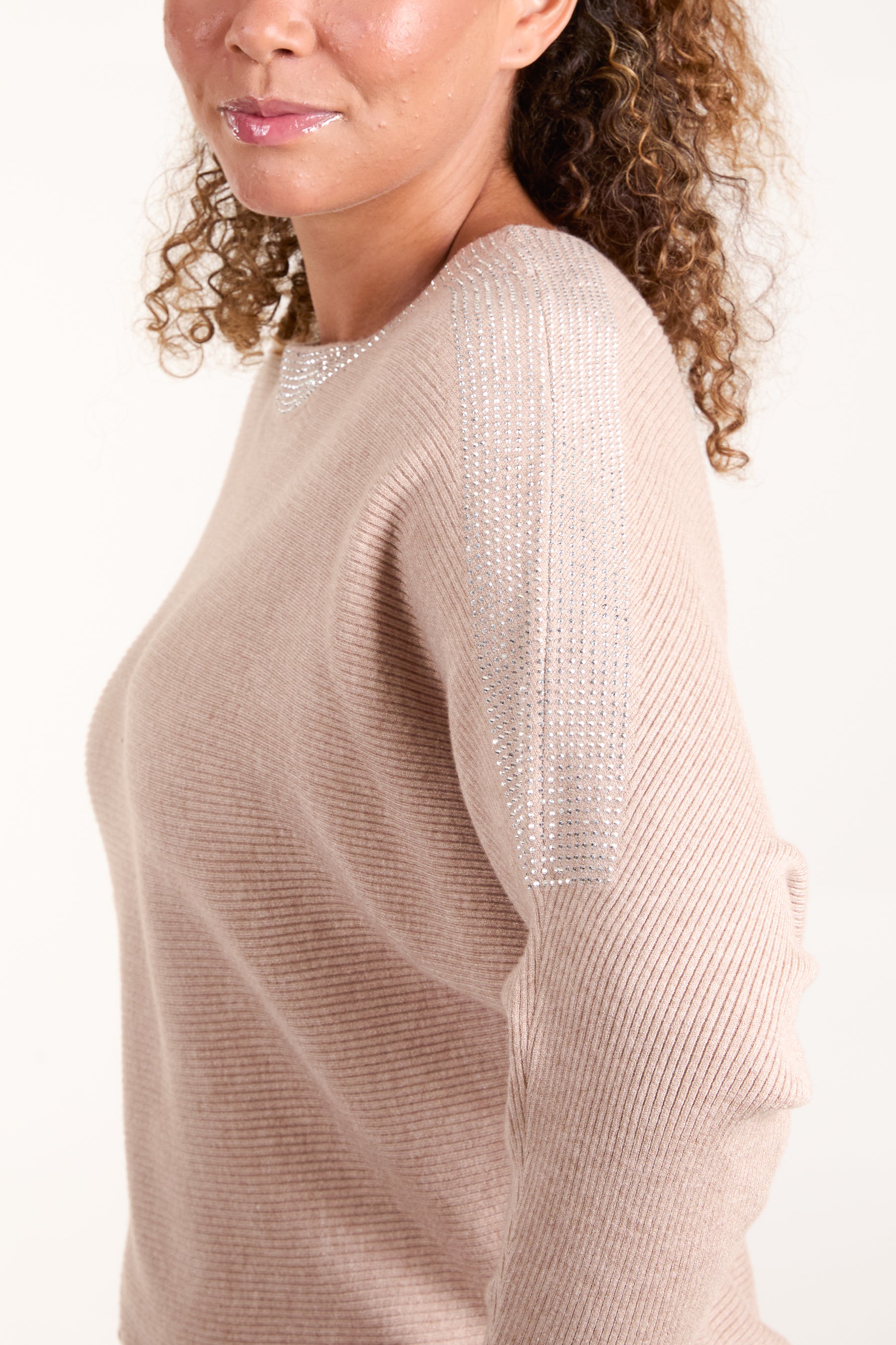 Diamante Neckline Jumper