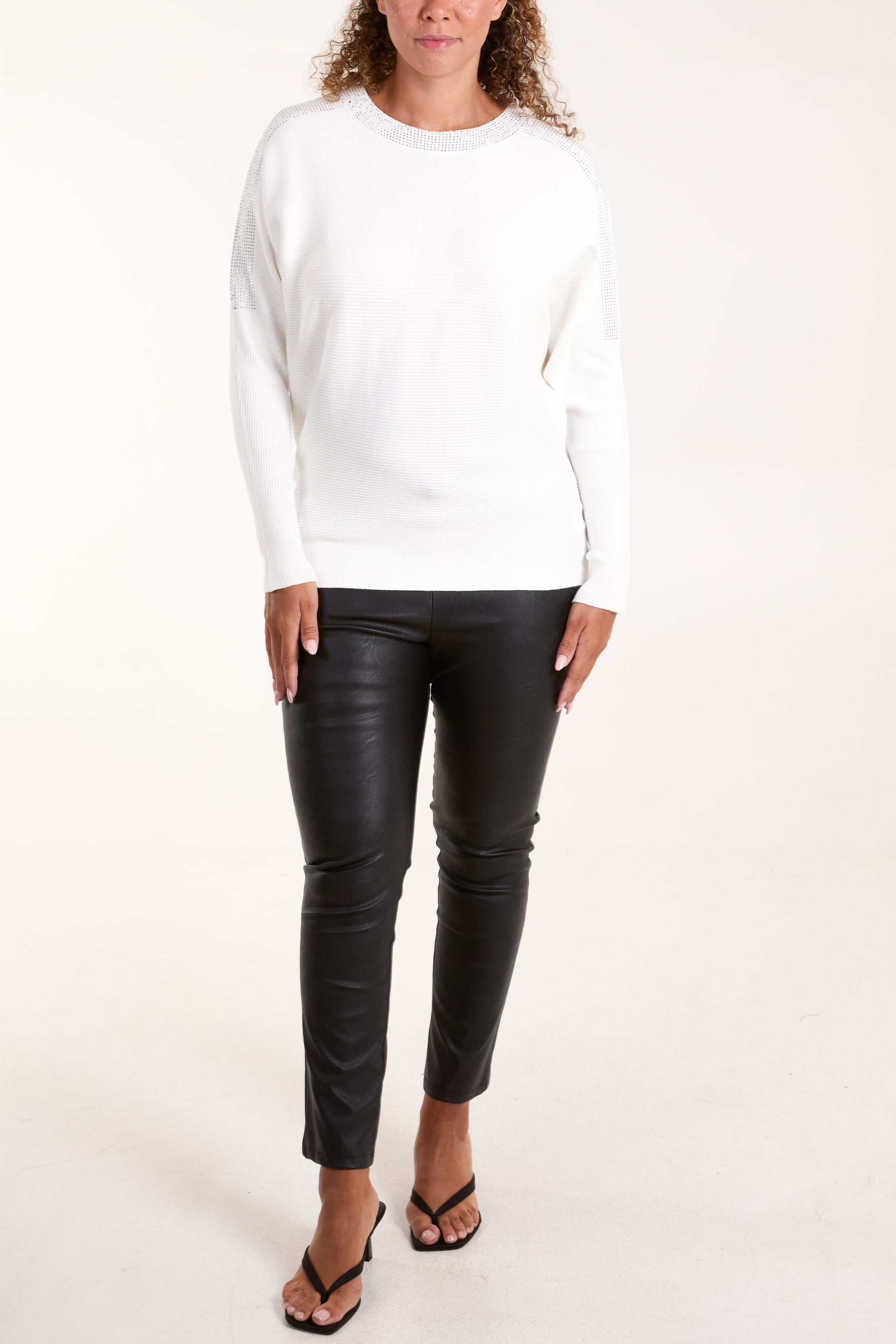 Diamante Neckline Jumper