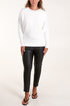Diamante Neckline Jumper