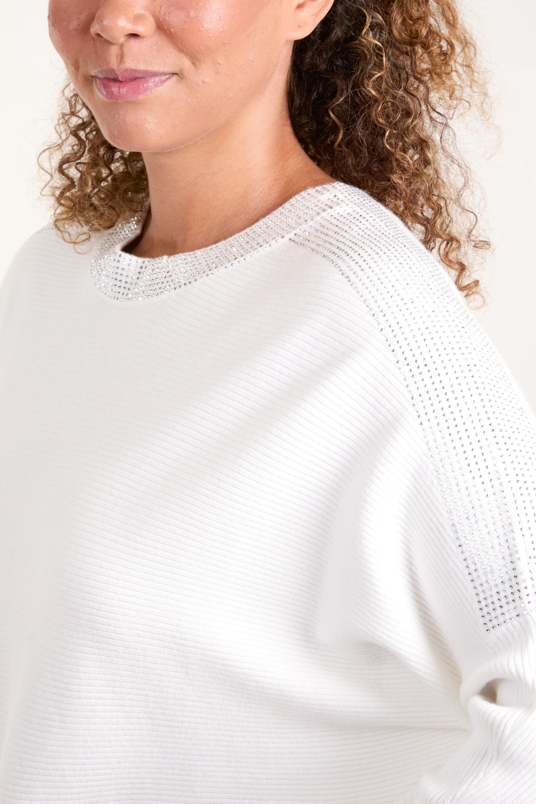 Diamante Neckline Jumper