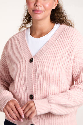 V-Neck Button Up Knit Cardigan