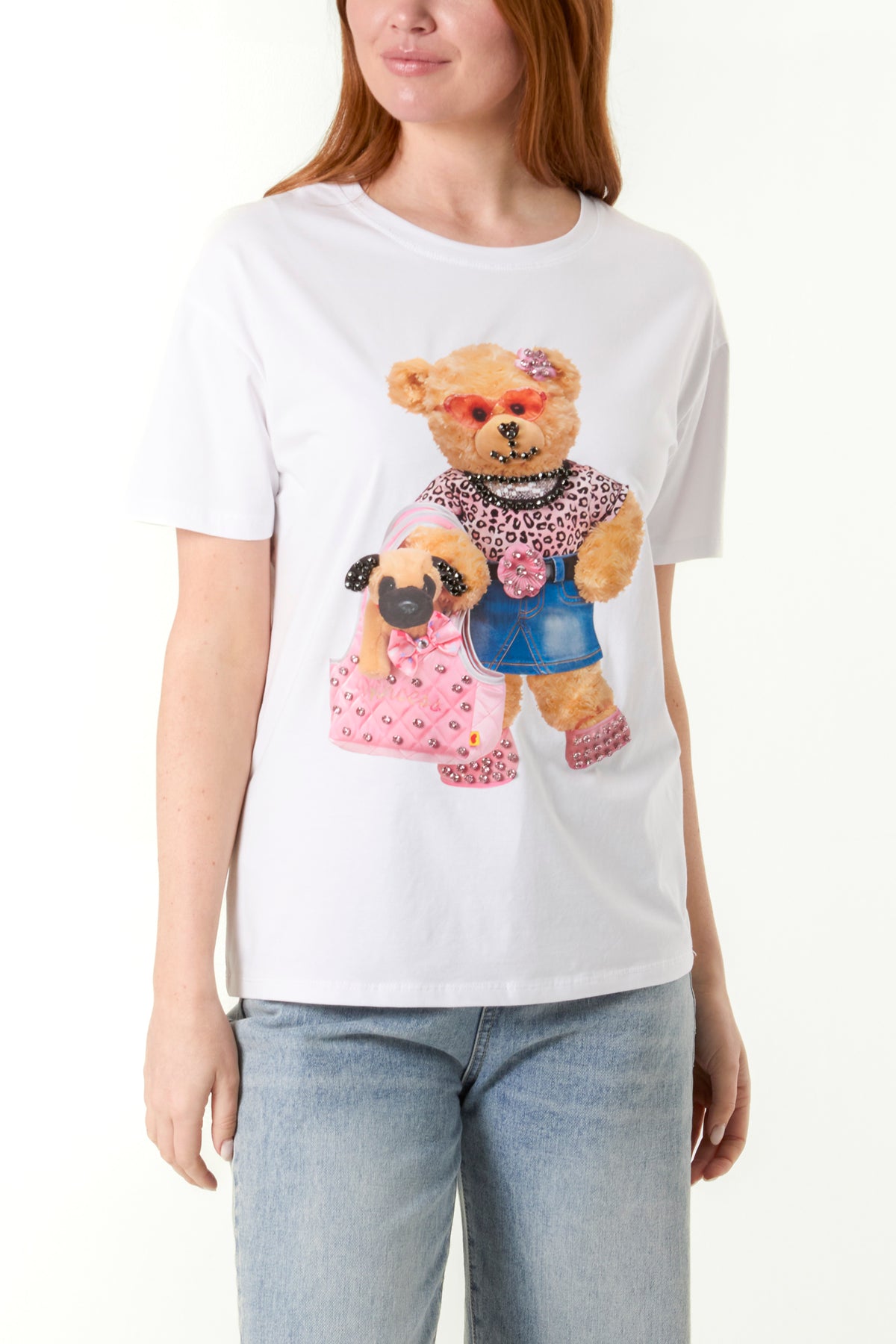 Embellished Teddy Bear T-Shirt